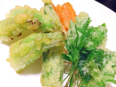 希少な春の新野菜 蕾菜を使った春の天ぷら レシピ 作り方 By ナツ9241 楽天レシピ 希少な春の新野菜 蕾菜を使った春の天ぷら レシピ 作り方 By ナツ9241 楽天レシピ